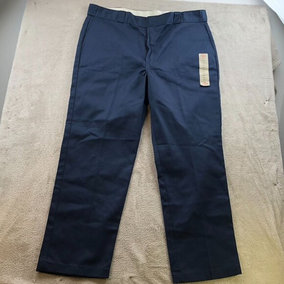 Dickies Men's 874 Work Pants Size 42x31 Classic Straight Relaxed Casual Navy - Picture 15 of 16